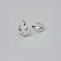 Audrey earrings in sterling silver — handmade jewelry by BARSHA STUDIO
