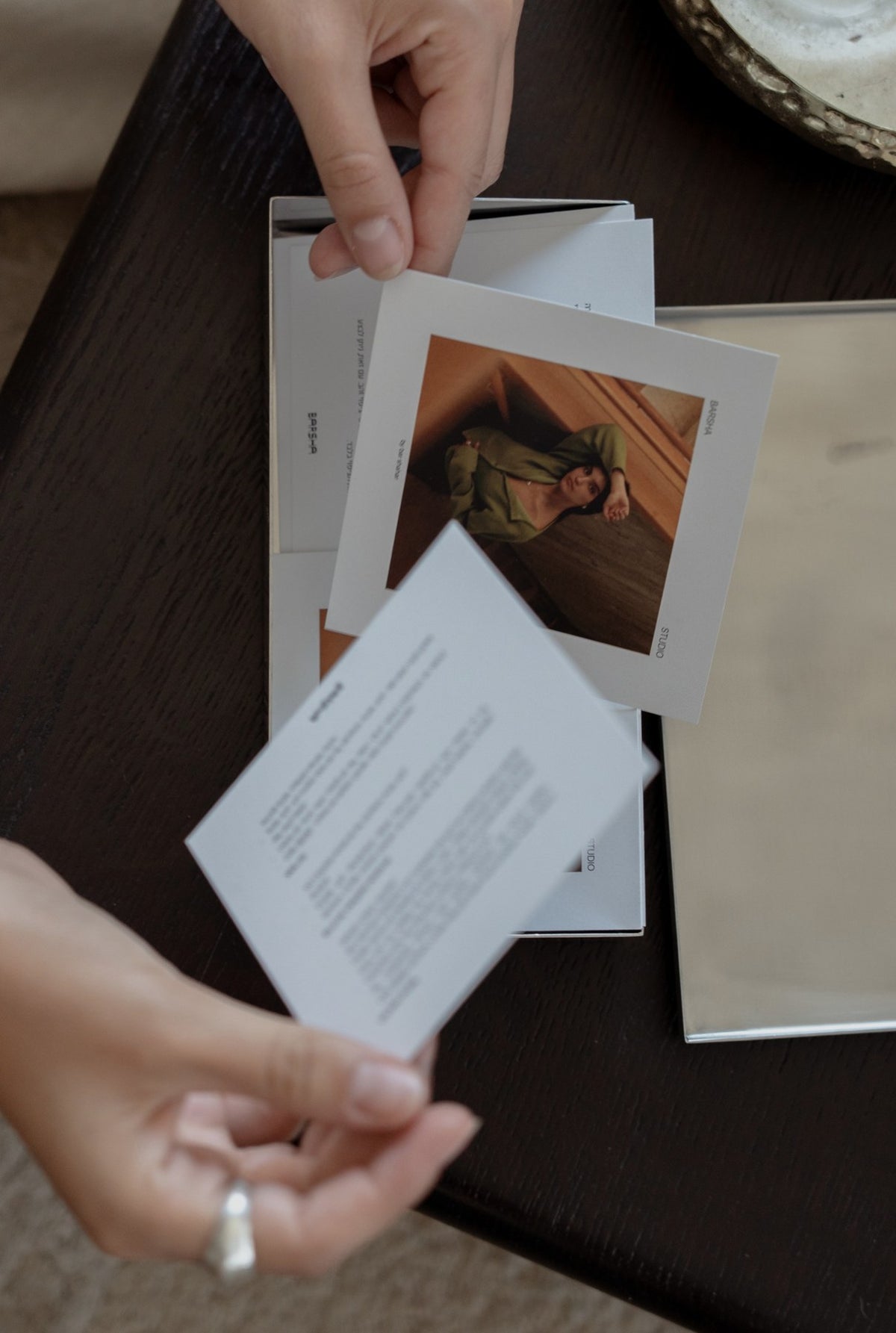 BARSHA printed cards and packaging