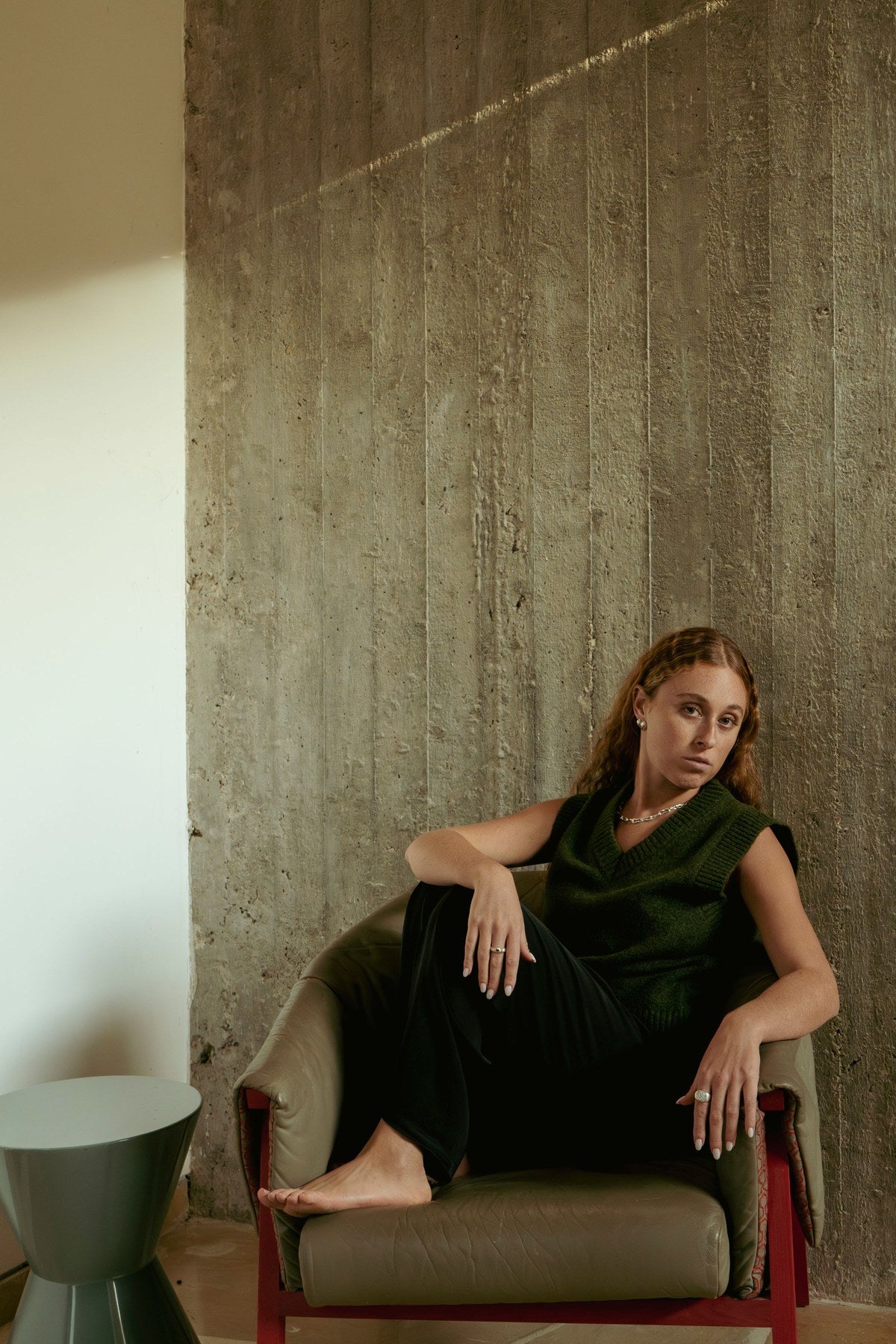 BARSHA jewelry styled with a green top