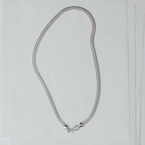 Bianca necklace in sterling silver — handmade jewelry by BARSHA STUDIO