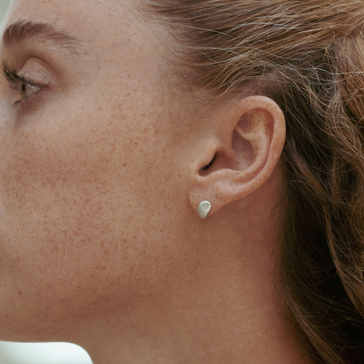 Boten earrings in sterling silver — handmade jewelry by BARSHA STUDIO