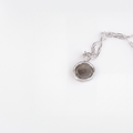 Coin necklace in sterling silver — handmade jewelry by BARSHA STUDIO