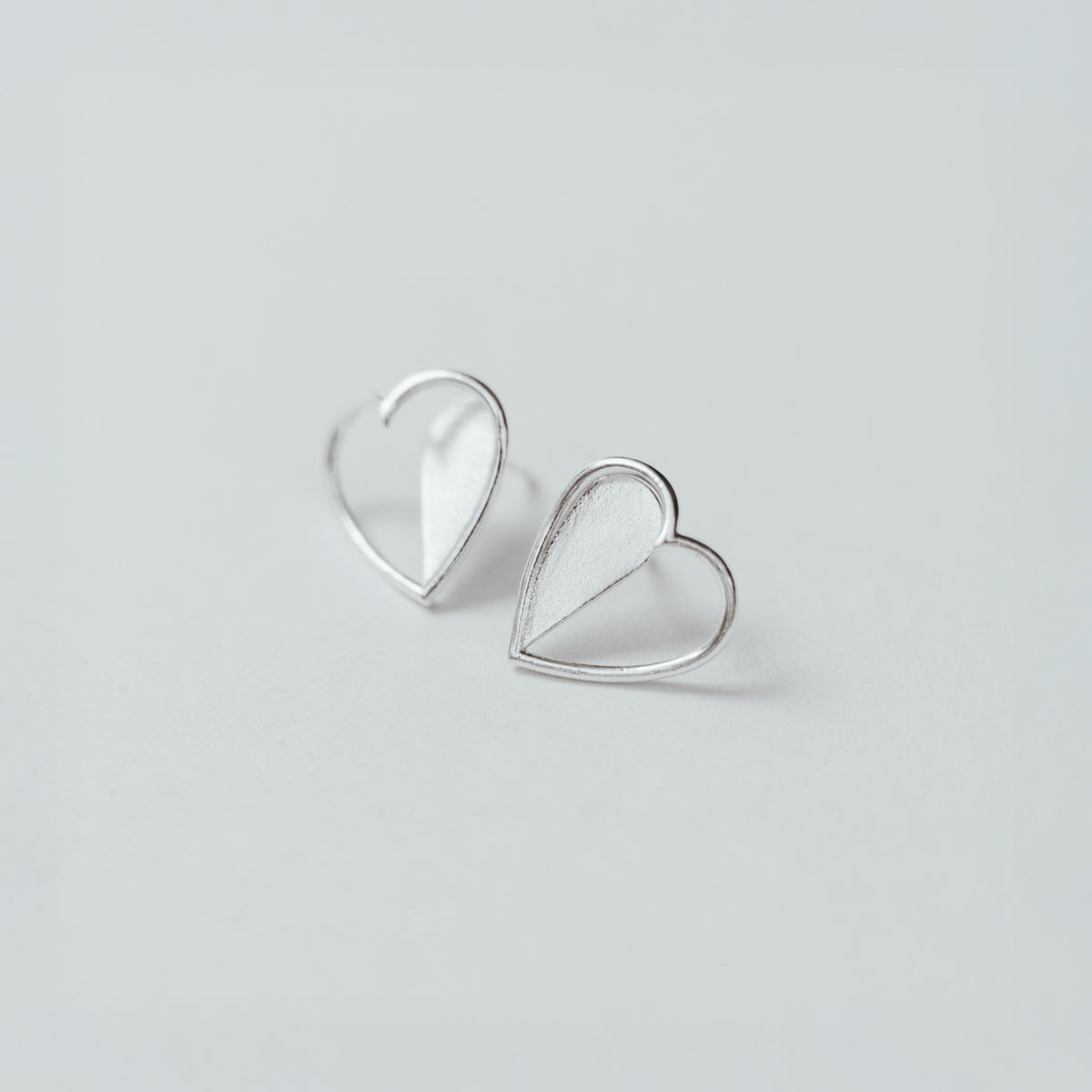 Diana earrings in sterling silver — handmade jewelry by BARSHA STUDIO