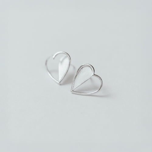 Diana earrings in sterling silver — handmade jewelry by BARSHA STUDIO