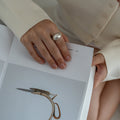 Don ring in sterling silver — handmade jewelry by BARSHA STUDIO