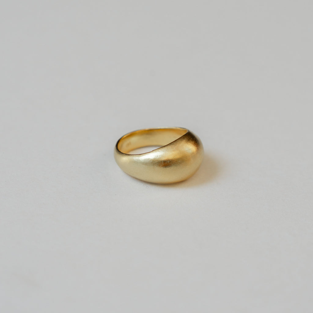 Don ring in 18K gold vermeil — handmade jewelry by BARSHA STUDIO