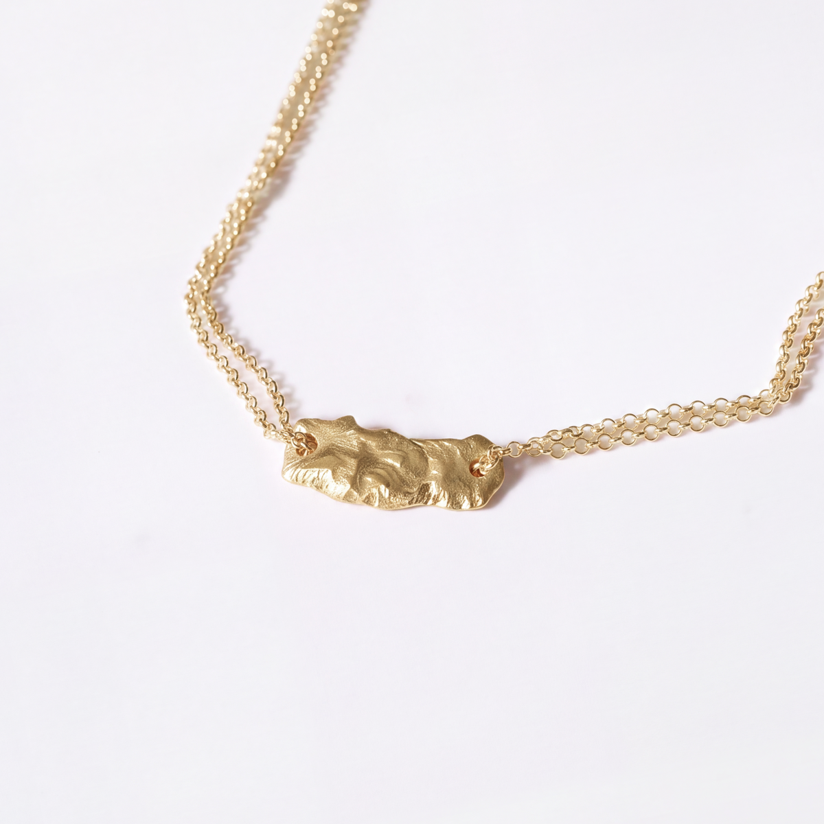 Eli necklace in 18K gold vermeil — handmade jewelry by BARSHA STUDIO