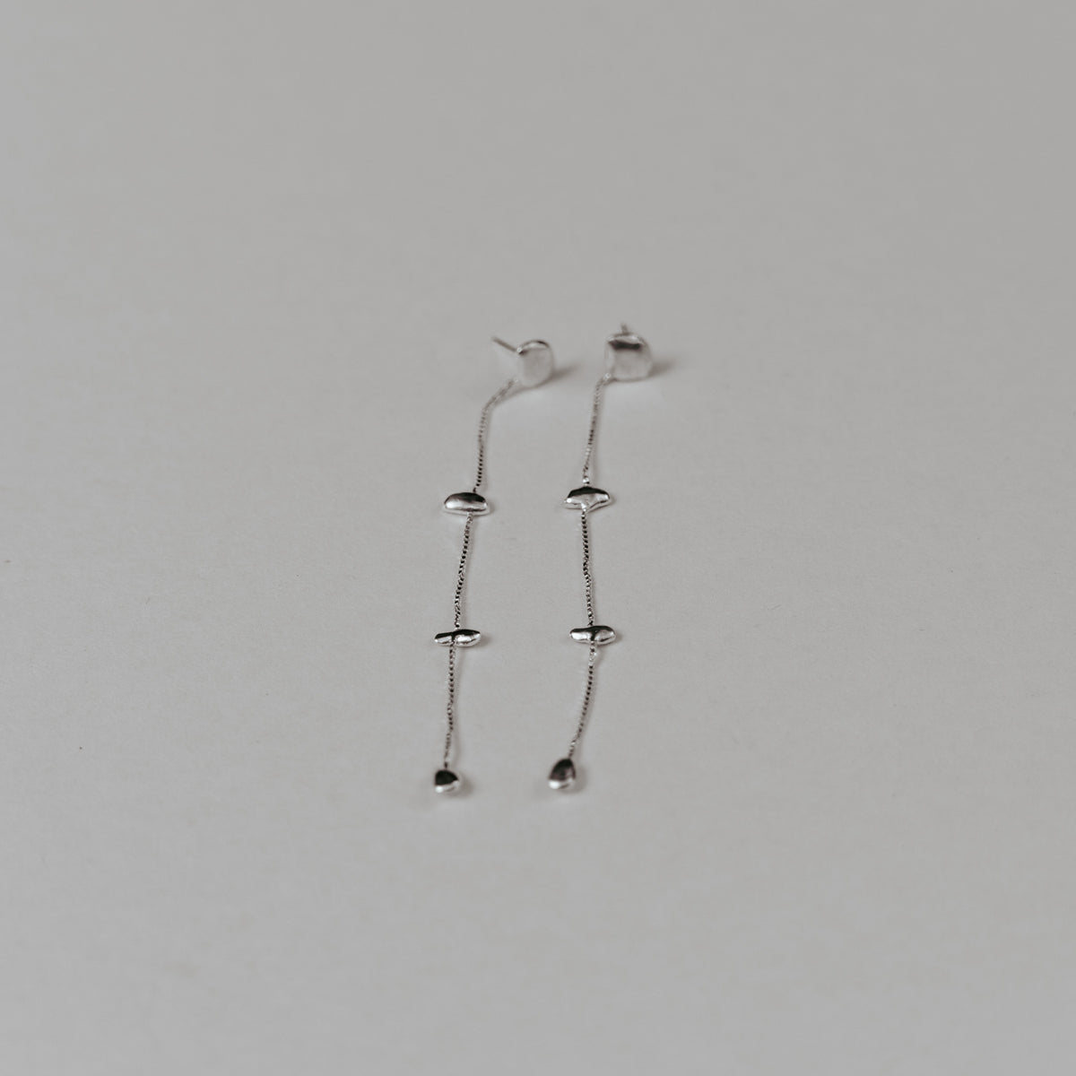 Eloise earrings in sterling silver — handmade jewelry by BARSHA STUDIO