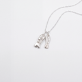 Fish necklace in sterling silver — handmade jewelry by BARSHA STUDIO