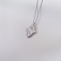 Hamsa necklace in sterling silver — handmade jewelry by BARSHA STUDIO