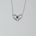 Helena necklace in sterling silver — handmade jewelry by BARSHA STUDIO