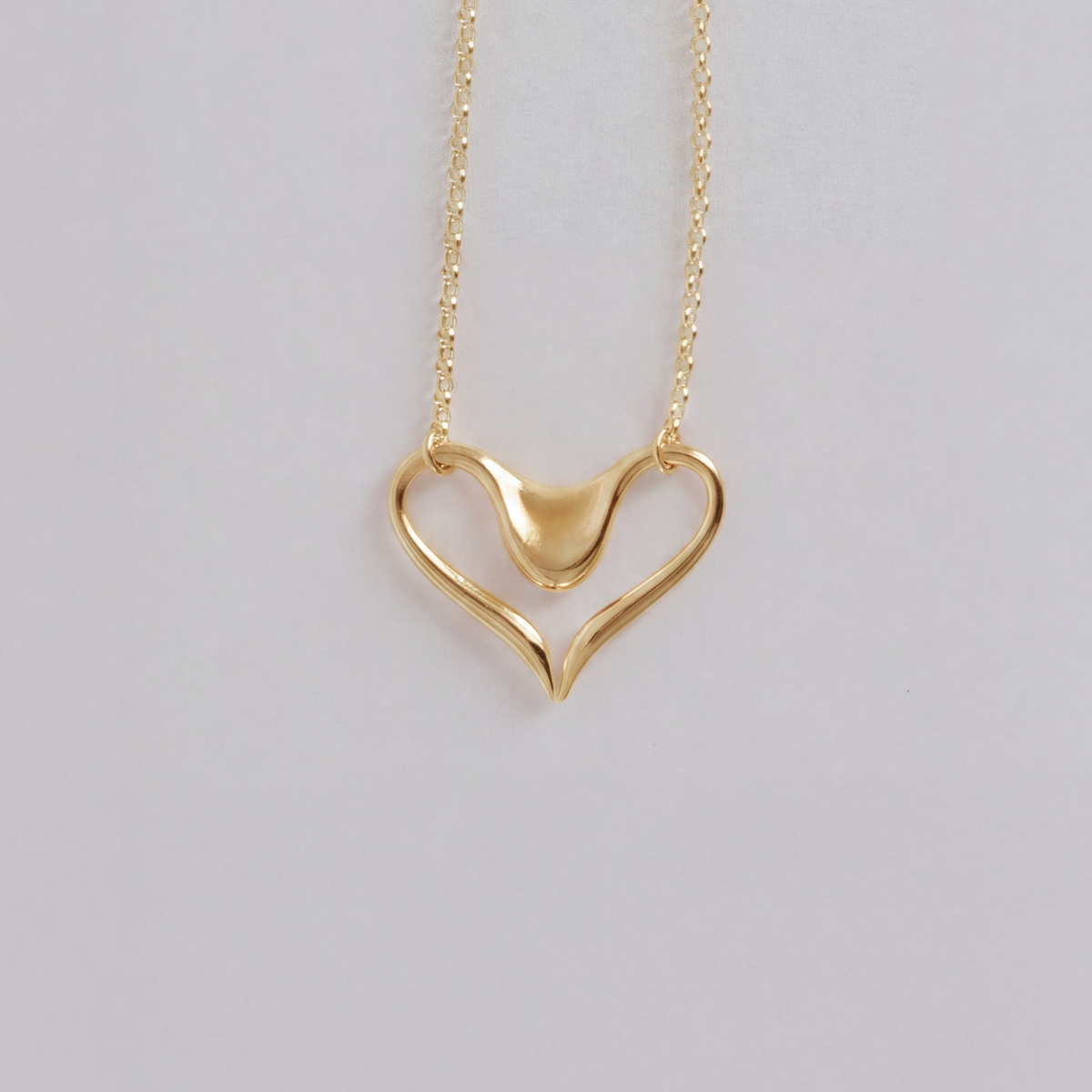 Helena necklace in 18K gold vermeil — handmade jewelry by BARSHA STUDIO
