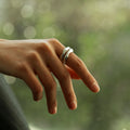 Hermana ring in sterling silver — handmade jewelry by BARSHA STUDIO