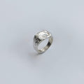 Lava ring in sterling silver — handmade jewelry by BARSHA STUDIO