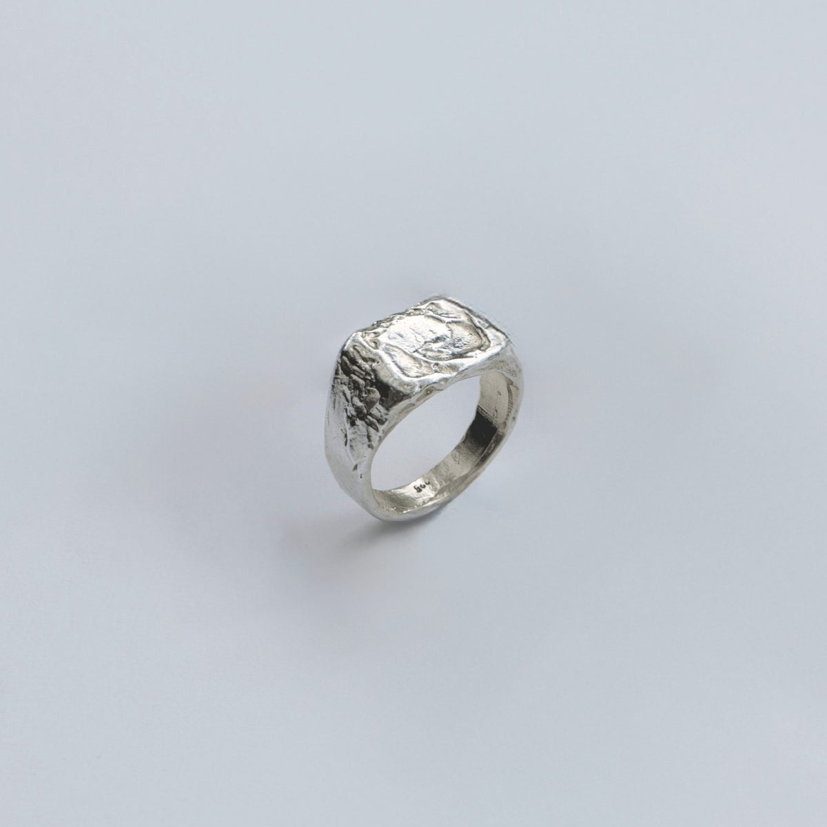 Lava ring in sterling silver — handmade jewelry by BARSHA STUDIO