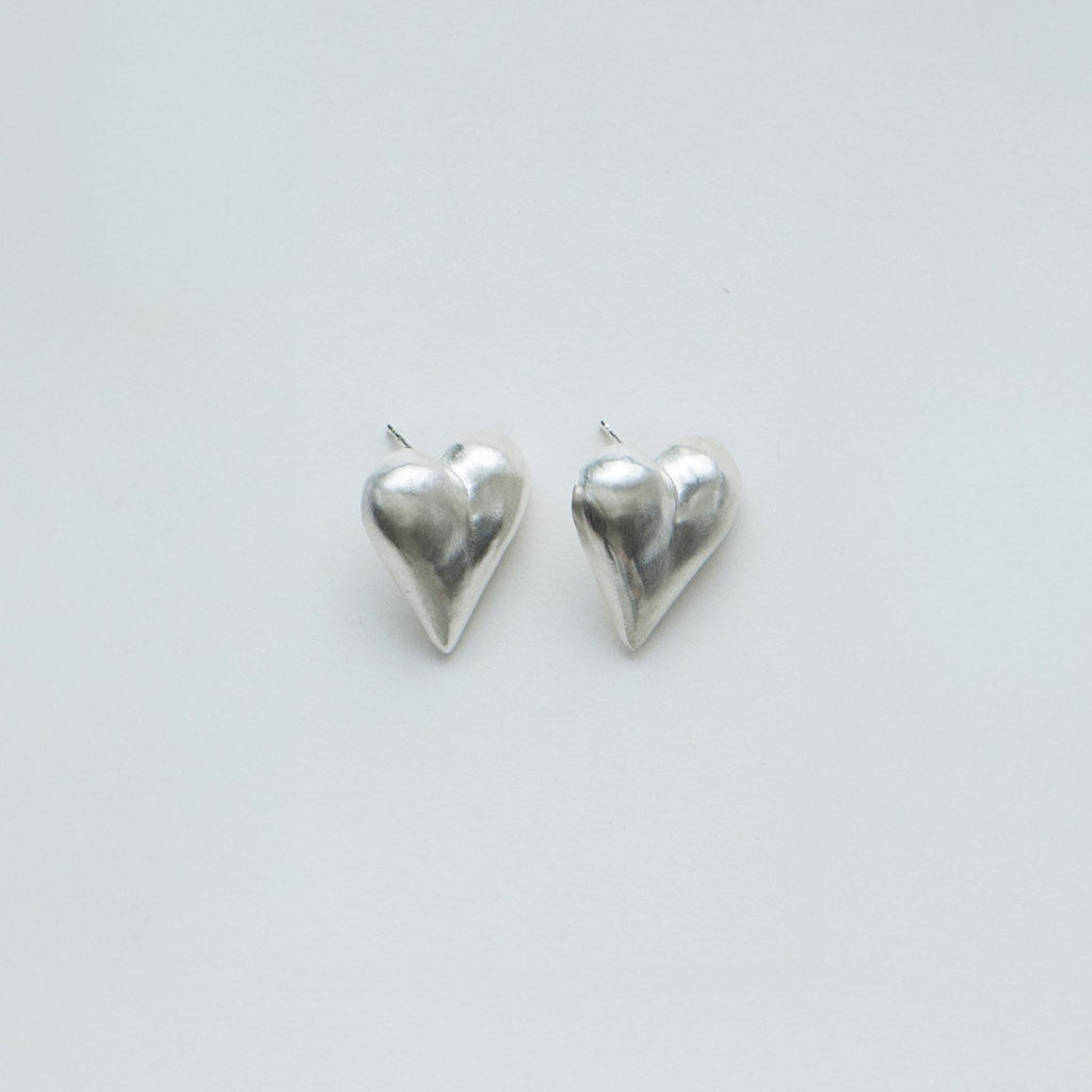 Lev earrings in sterling silver — handmade jewelry by BARSHA STUDIO