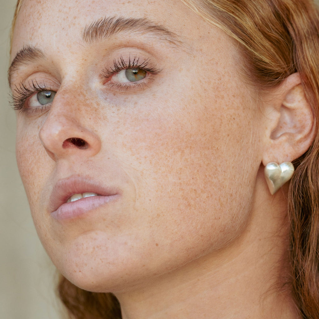Lev earrings in sterling silver — handmade jewelry by BARSHA STUDIO