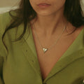 Lev necklace in sterling silver — handmade jewelry by BARSHA STUDIO