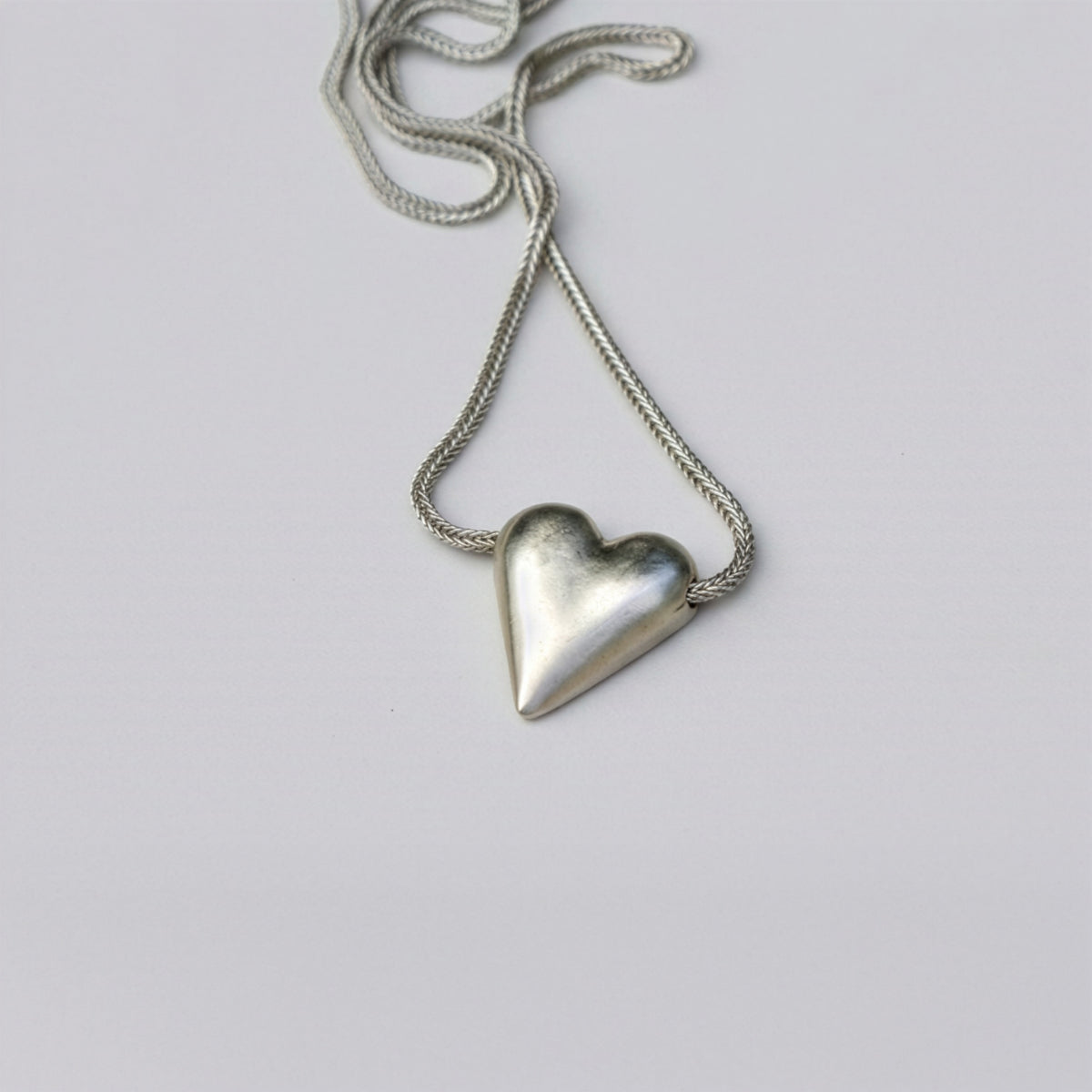 Lev necklace in sterling silver — handmade jewelry by BARSHA STUDIO