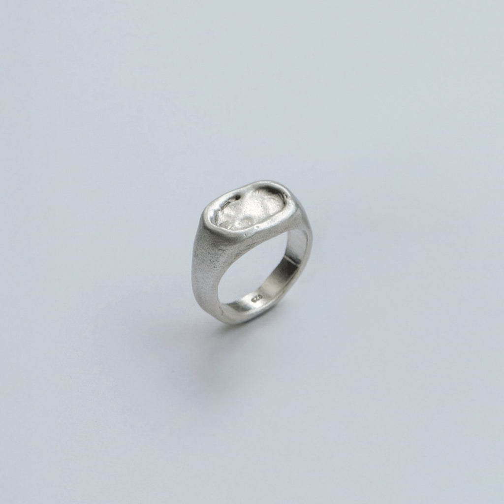 Luna ring in sterling silver — handmade jewelry by BARSHA STUDIO