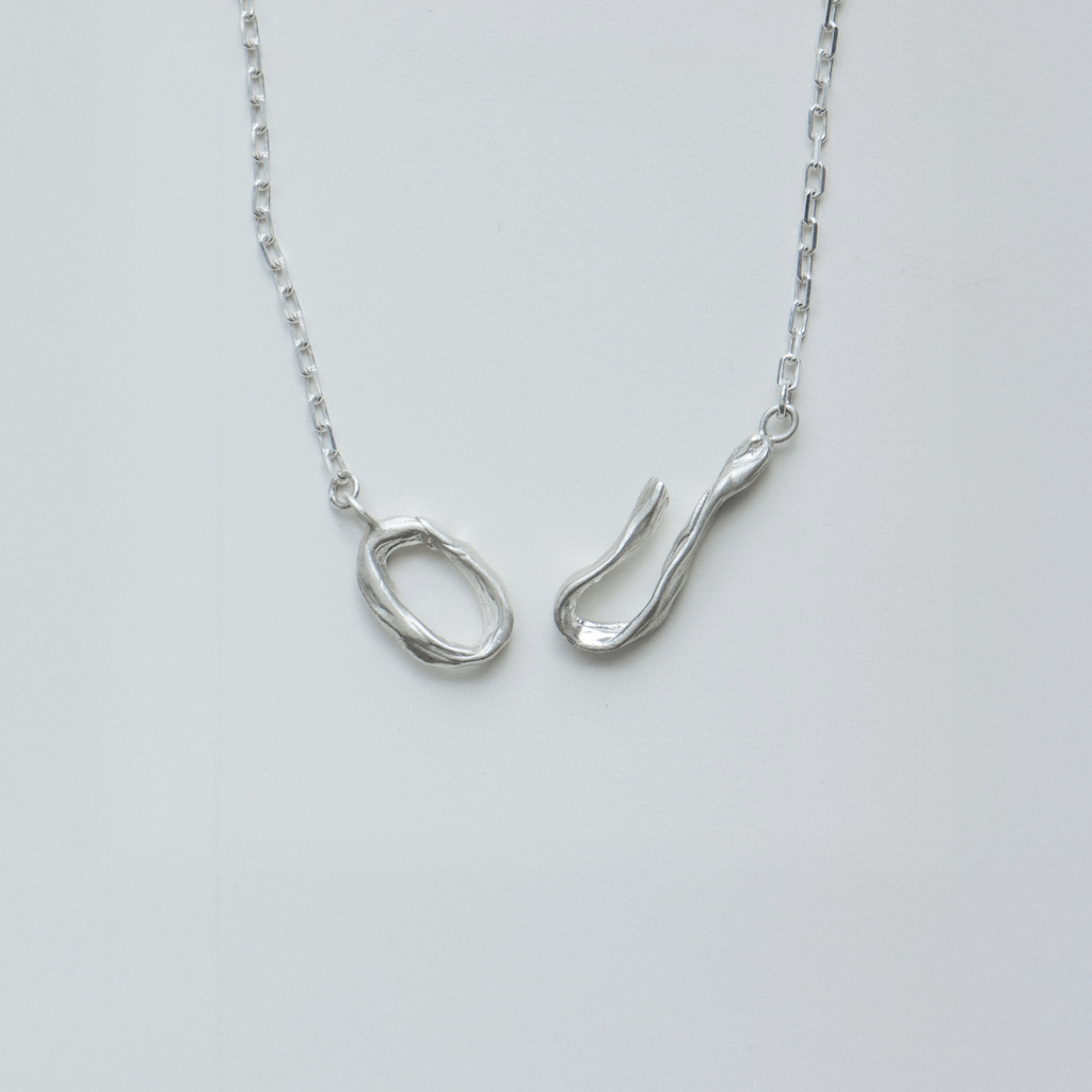 Monaco necklace in sterling silver — handmade jewelry by BARSHA STUDIO
