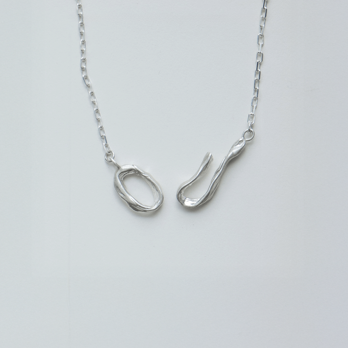 Monaco necklace in sterling silver — handmade jewelry by BARSHA STUDIO