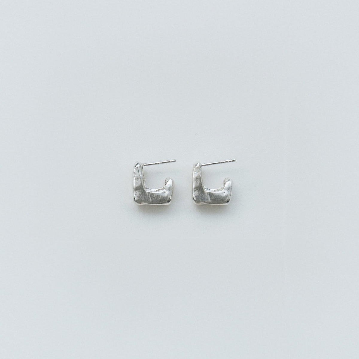 Polly earrings in sterling silver — handmade jewelry by BARSHA STUDIO