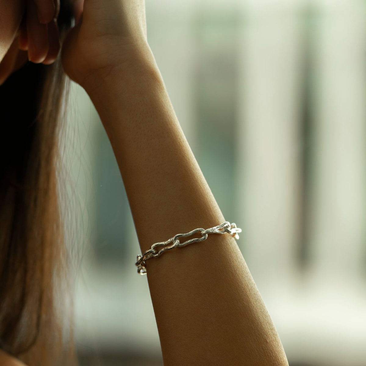 Richie bracelet in sterling silver — handmade jewelry by BARSHA STUDIO