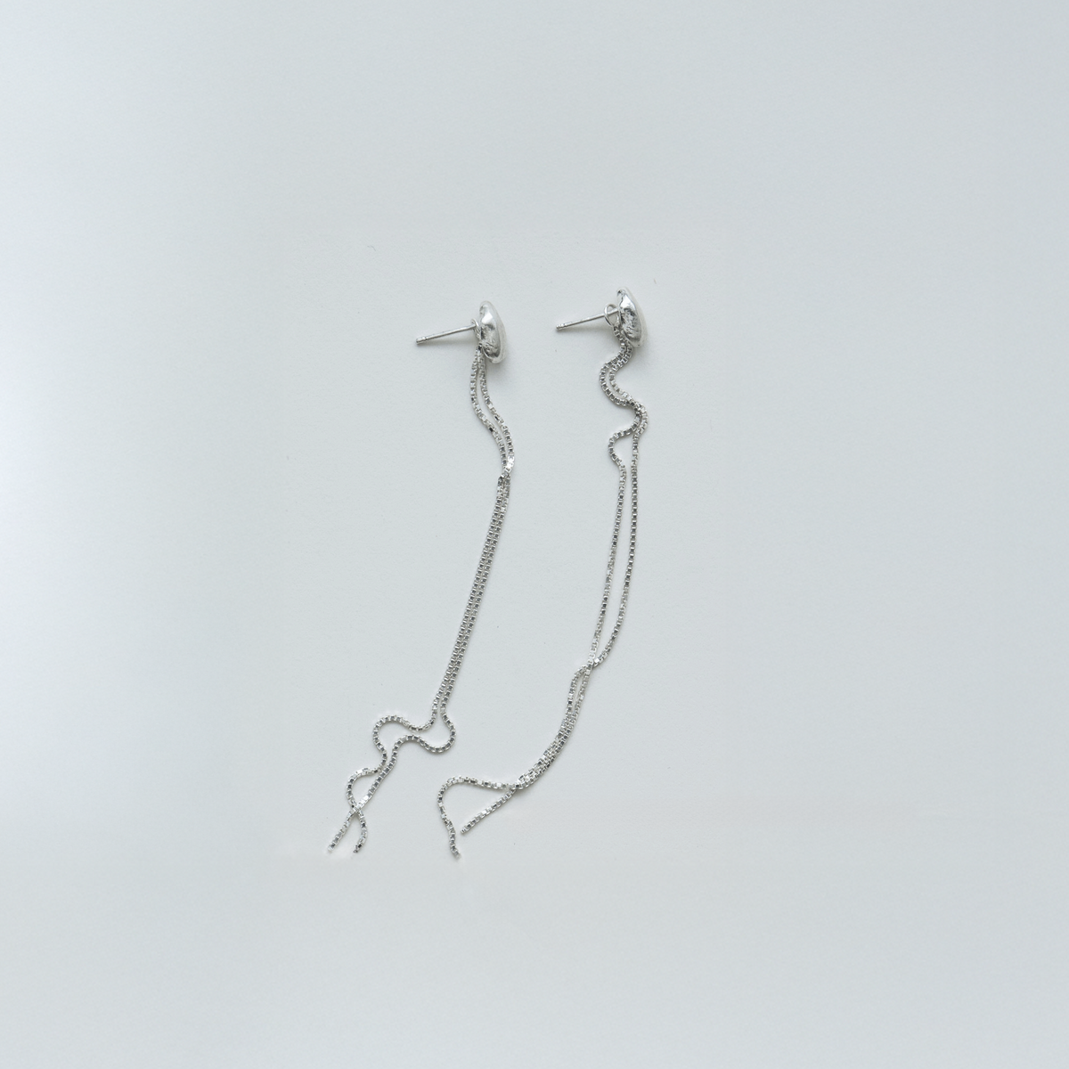 Rona earrings in sterling silver — handmade jewelry by BARSHA STUDIO