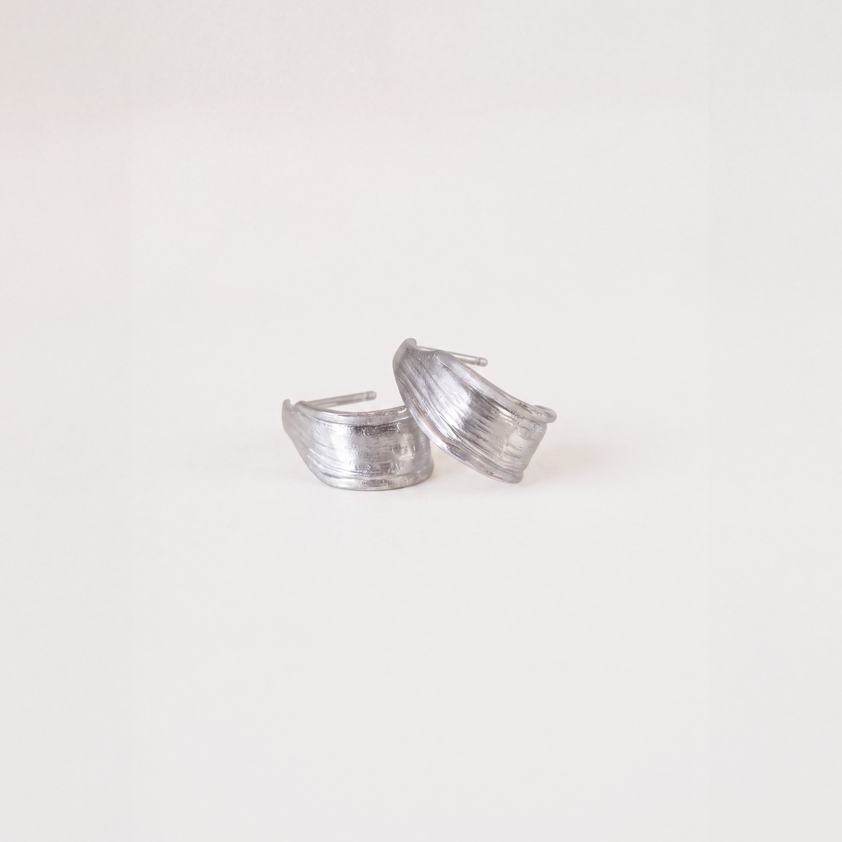 Rosie earrings in sterling silver — handmade jewelry by BARSHA STUDIO