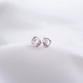 Round Link earrings in sterling silver — handmade jewelry by BARSHA STUDIO