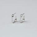 Sage earrings in sterling silver — handmade jewelry by BARSHA STUDIO