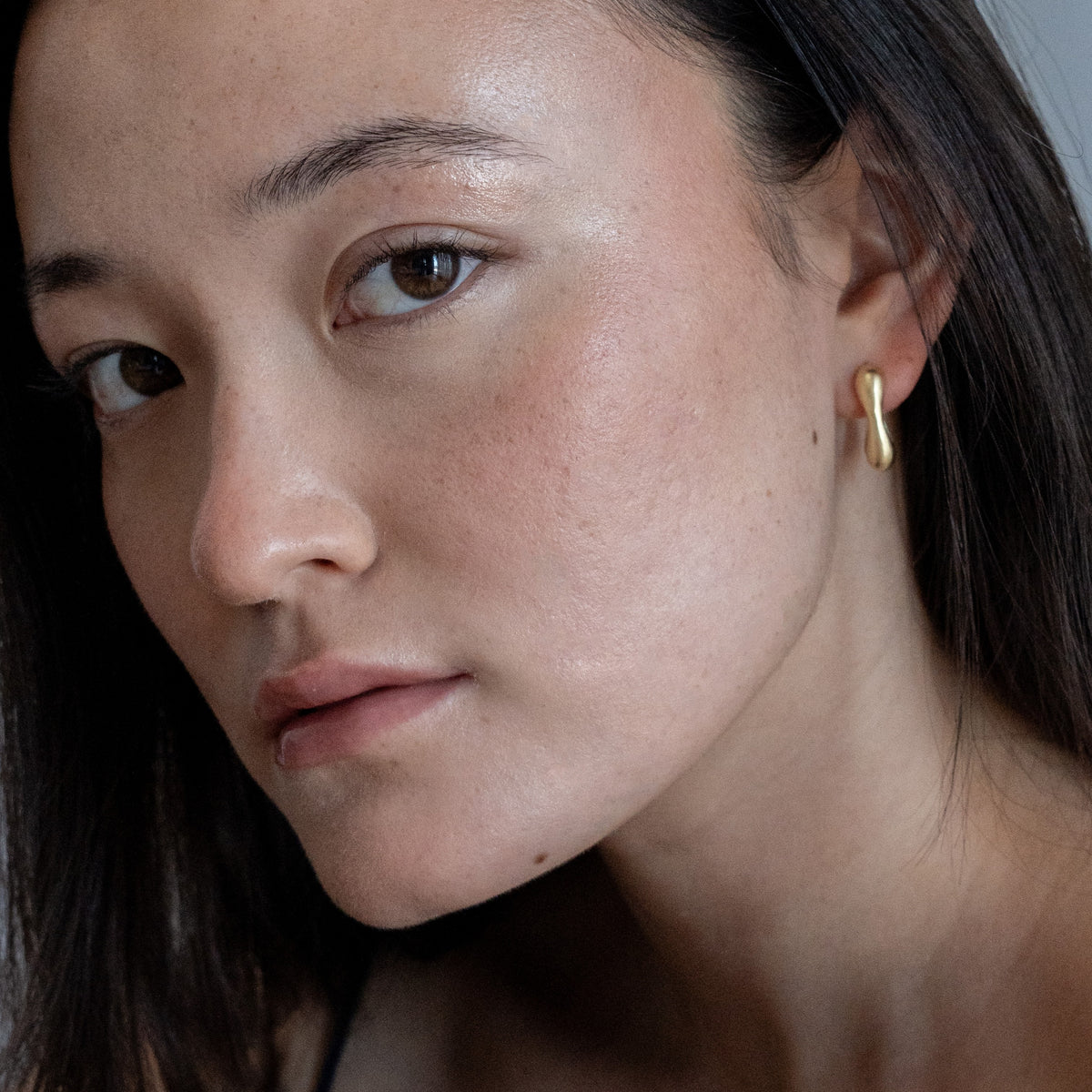 Sage earrings in 18K gold vermeil — handmade jewelry by BARSHA STUDIO
