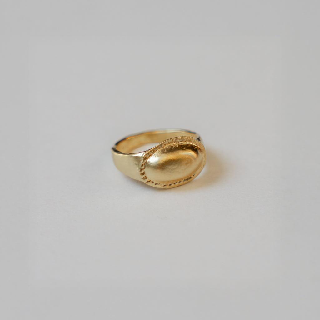 Sena ring in 18K gold vermeil — handmade jewelry by BARSHA STUDIO