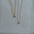 Simone necklace in sterling silver — handmade jewelry by BARSHA STUDIO