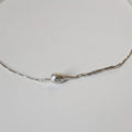 Tulip necklace in sterling silver — handmade jewelry by BARSHA STUDIO