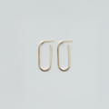 U Large earrings in sterling silver — handmade jewelry by BARSHA STUDIO