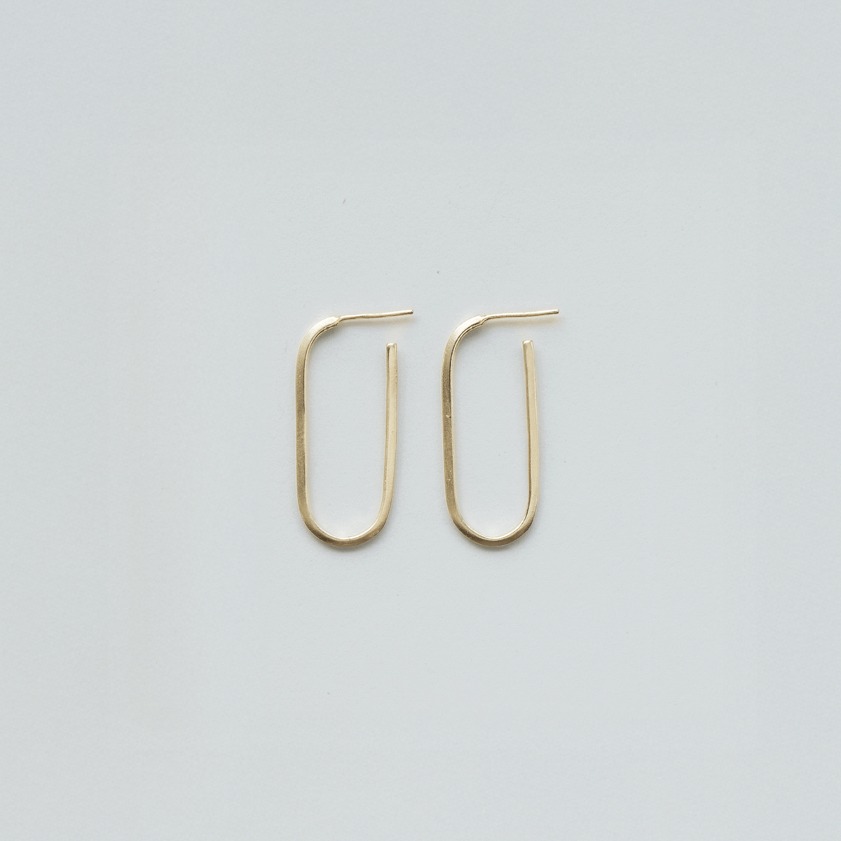 U Large earrings in sterling silver — handmade jewelry by BARSHA STUDIO