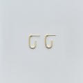 U Small earrings in sterling silver — handmade jewelry by BARSHA STUDIO