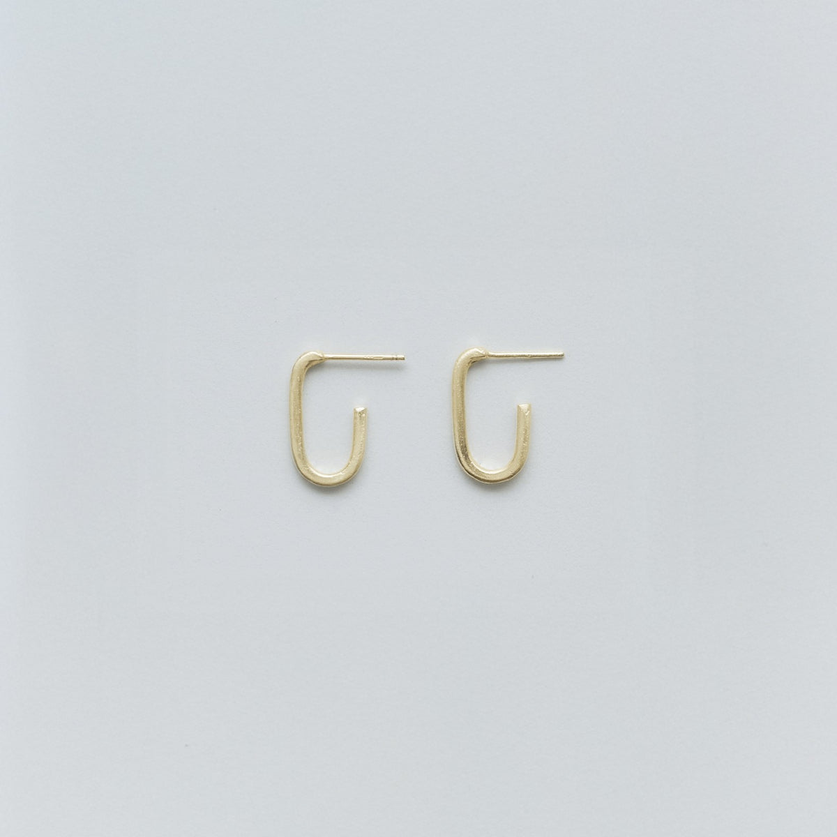 U Small earrings in sterling silver — handmade jewelry by BARSHA STUDIO